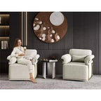 Fauteuil d'appoint carré pivotant