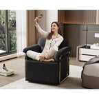 Fauteuil d'appoint carré pivotant