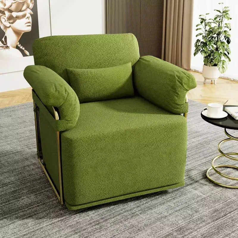 Fauteuil d'appoint carré pivotant