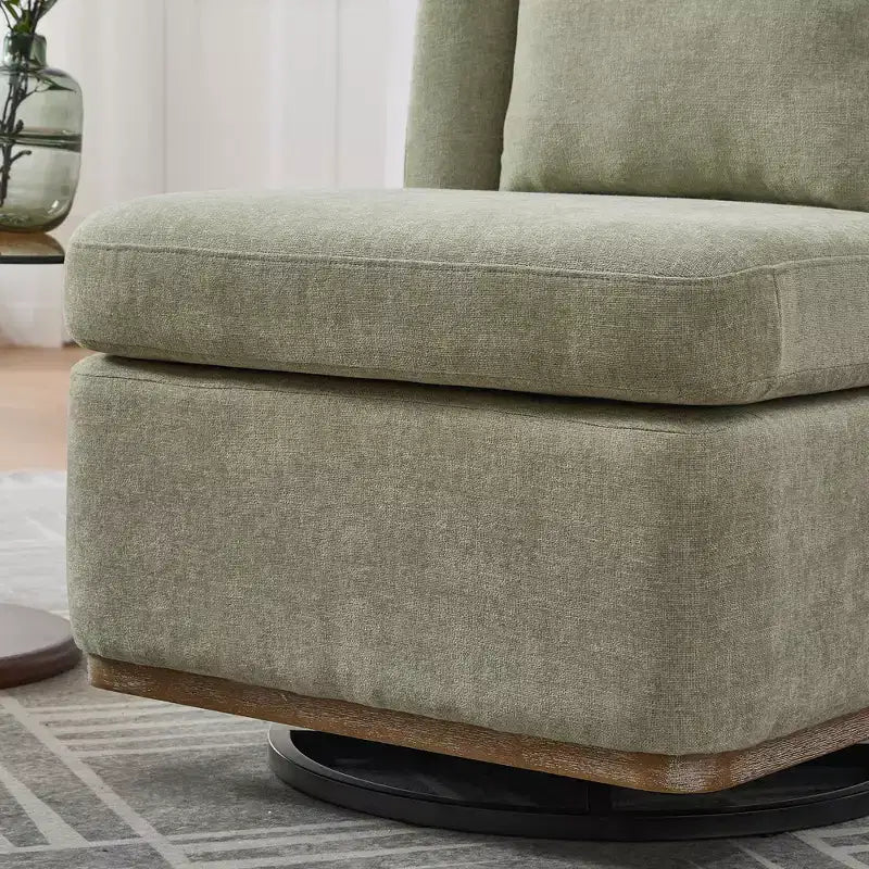25.2 Fauteuil pivotant moderne en chenille