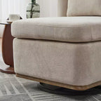25.2 Fauteuil pivotant moderne en chenille