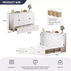 Lit escamotable moderne Queen size