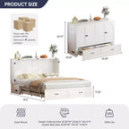 Lit escamotable moderne Queen size