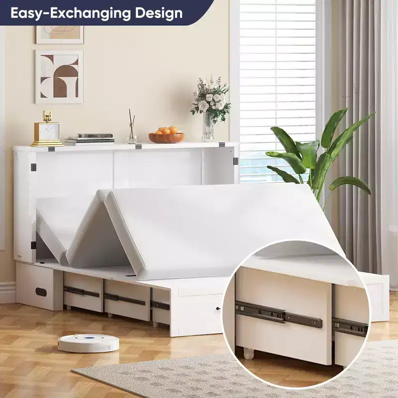 Lit escamotable moderne Queen size