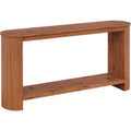 Lantine 63 Long Solid Wood Console Table, Farmhouse 2-Tier Narrow Sofa Entryway Table for Living Room, Hallway, Easy Assembly