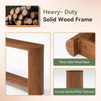 Console en bois massif de 63 po de long