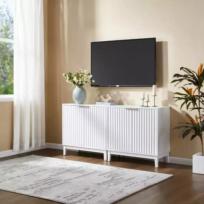 Petit Buffet d'Appoint, Meuble de Rangement Compact pour Cuisine, Salle à Manger ou Salon - Panipeachy