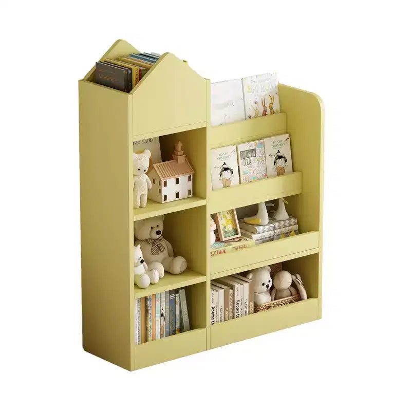 Étagère à Livres pour Enfants en Bois avec 6 Compartiments