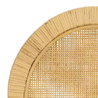 Tabouret de bar rond en rotin