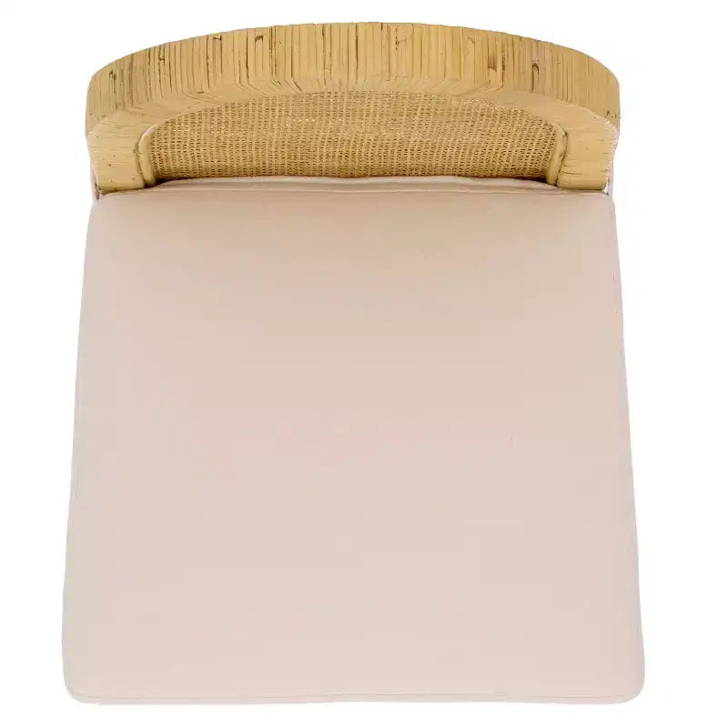 Tabouret de bar rond en rotin