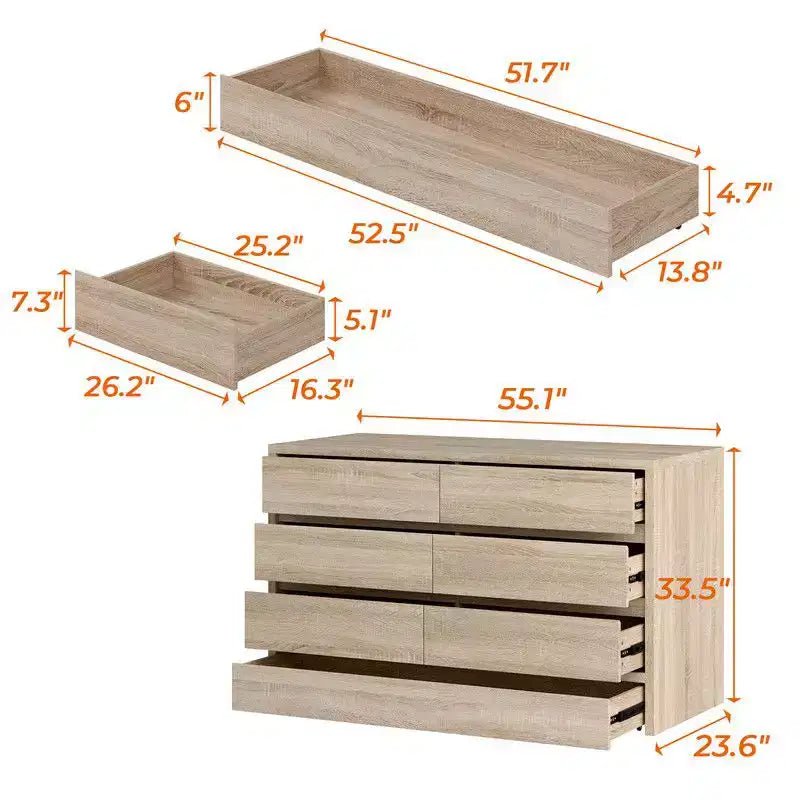 Meuble de rangement à roulettes à 9 tiroirs