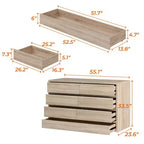 Meuble de rangement à roulettes à 9 tiroirs