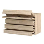 Meuble de rangement à roulettes à 9 tiroirs