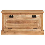 Banc de rangement pour chaussures Bois naturel Bois d'acacia massif