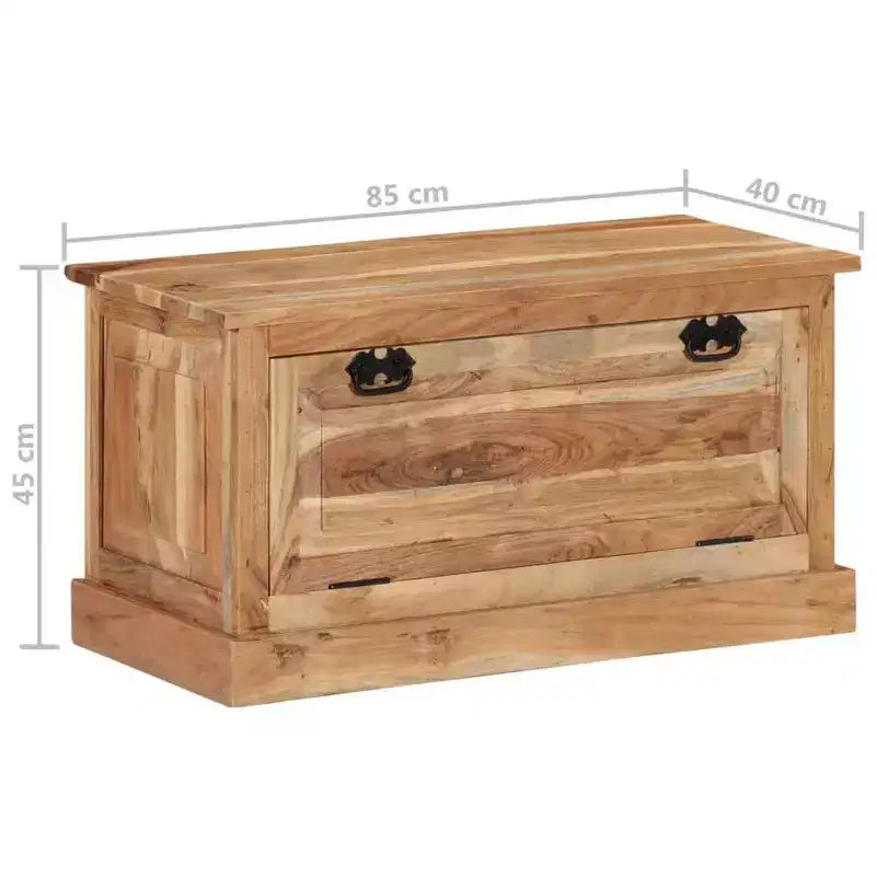 Banc de rangement pour chaussures Bois naturel Bois d'acacia massif