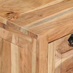 Banc de rangement pour chaussures Bois naturel Bois d'acacia massif