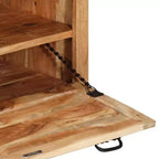 Banc de rangement pour chaussures Bois naturel Bois d'acacia massif