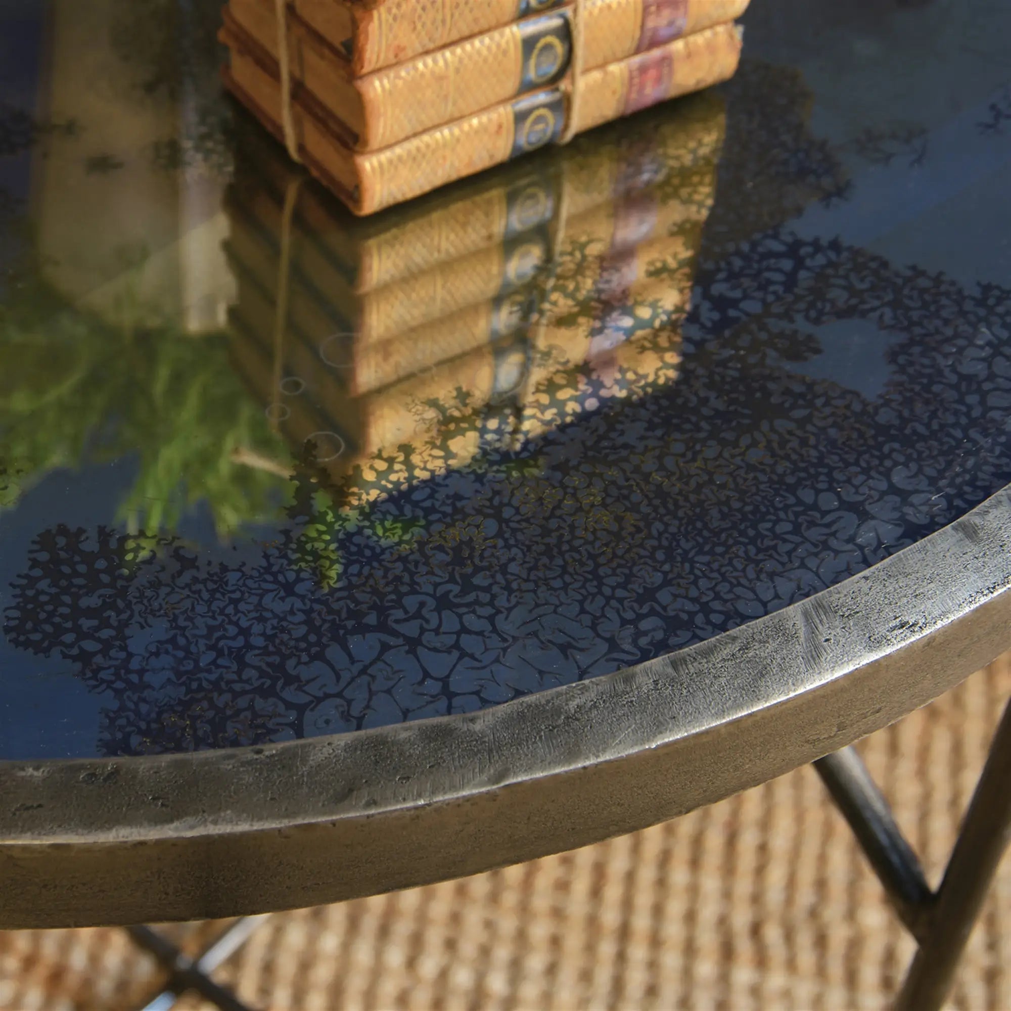 Table d'appoint miroir Carrefour