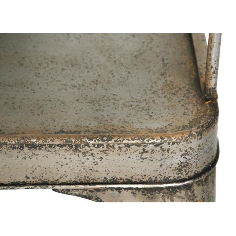 Banc de café en métal et fer forgé