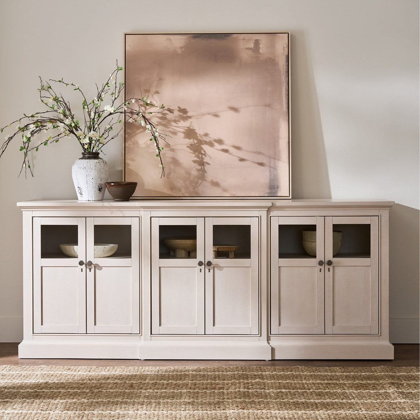 Buffet en verre et bois Birchaven Willow