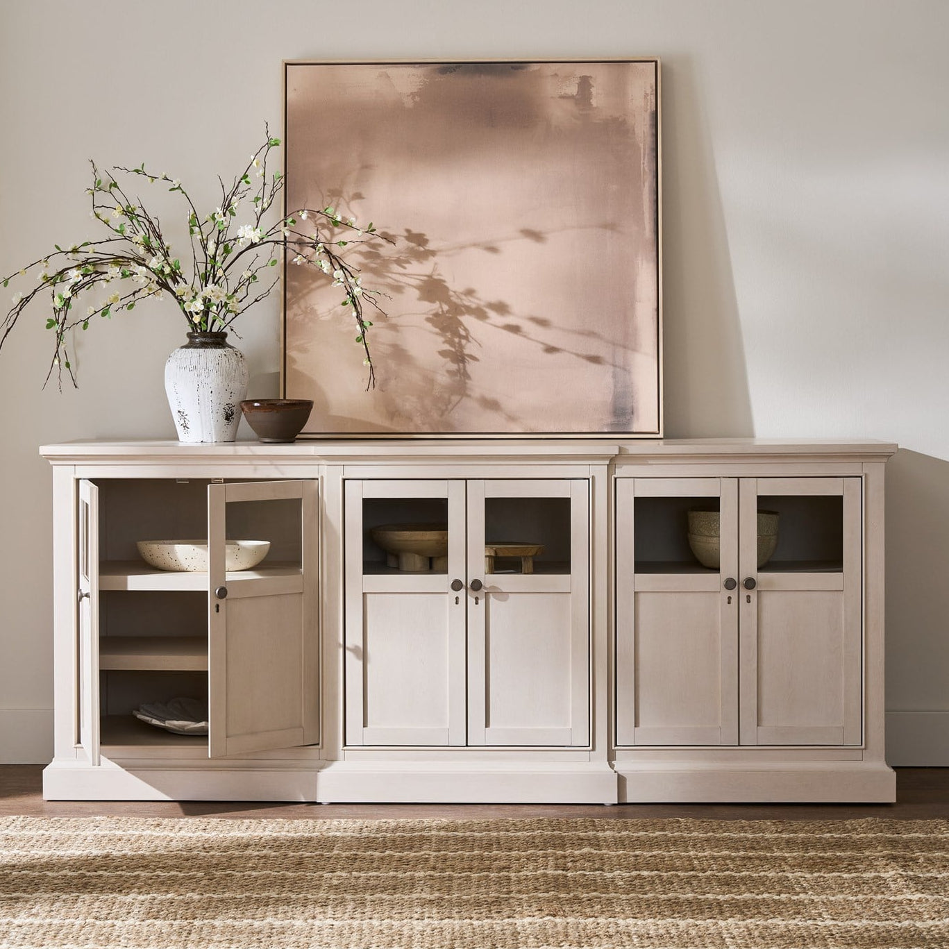 Buffet en verre et bois Birchaven Willow